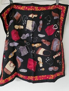 NEW Brighton 100% Silk Scarf BRIGHTON YOUR OUTFIT 21" x 21" Square Vintage GIFT